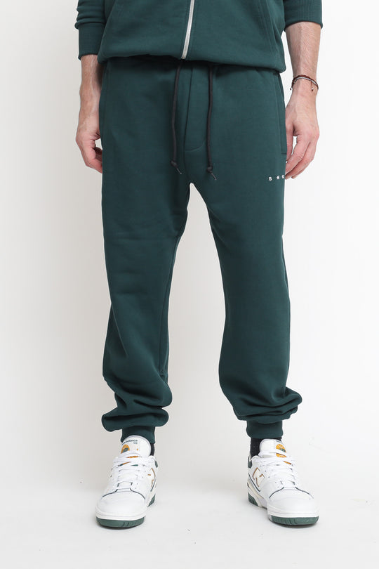 Pantalone Felpa Tasche Con Zip - Pine
