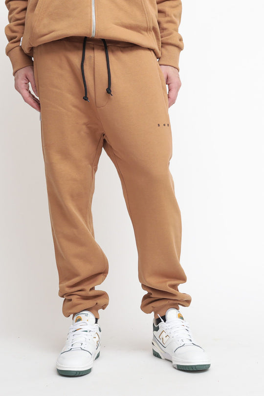 Pantalone Felpa Tasche Con Zip - Biscuit