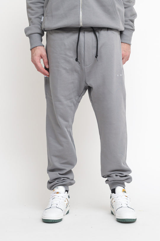 Pantalone Felpa Tasche Con Zip - Smoke