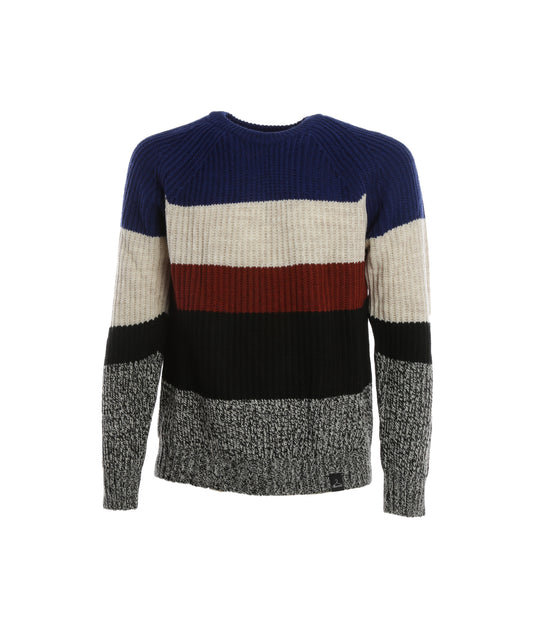 Girocollo Man Raglan Riga 5 Colori - Nero