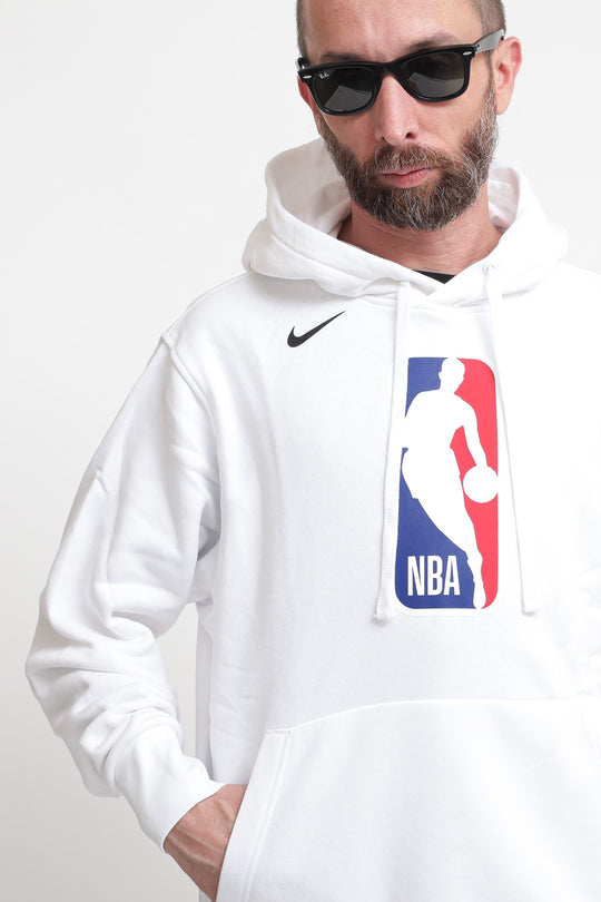 Felpa Con Cappuccio Nba Loose Fit - White