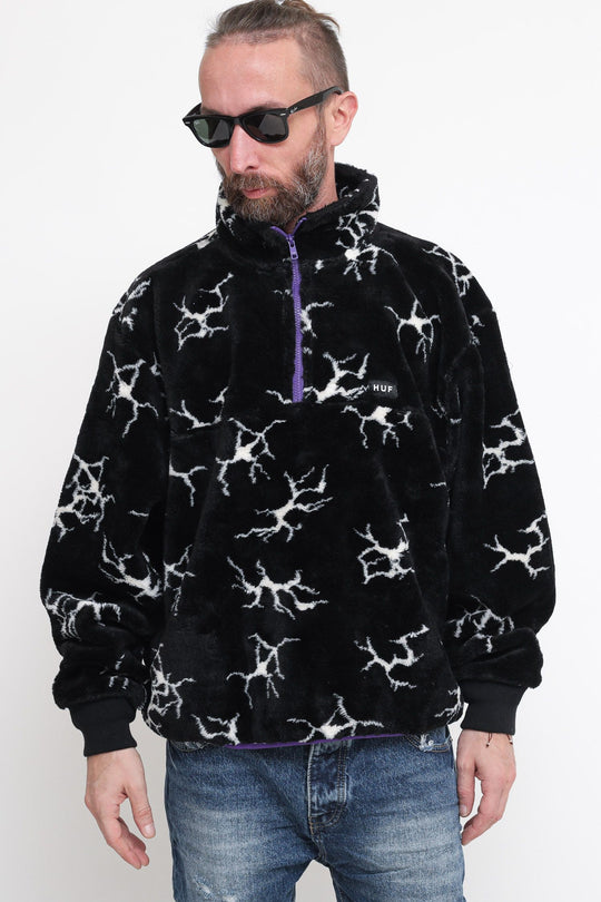 Quake Sherpa 1/4 Zip - Black