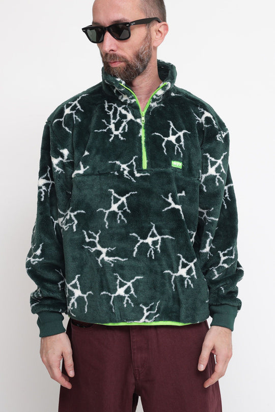 Quake Sherpa 1/4 Zip - Forest Green