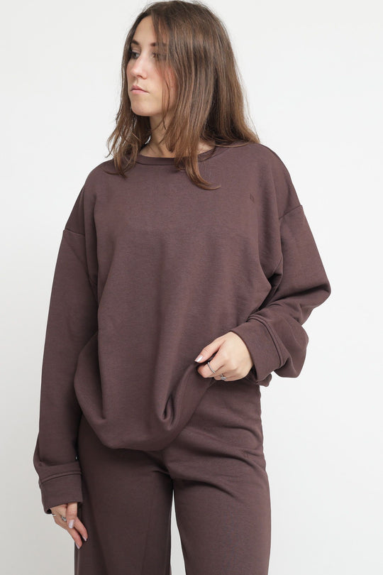 Felpa Giro - Marrone