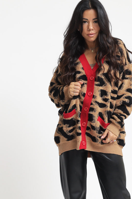 Cardigan Maculato - Cammello