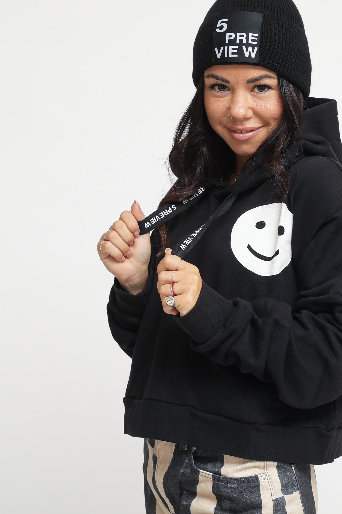 Smile Sophie Padded Hood - Coal — 4