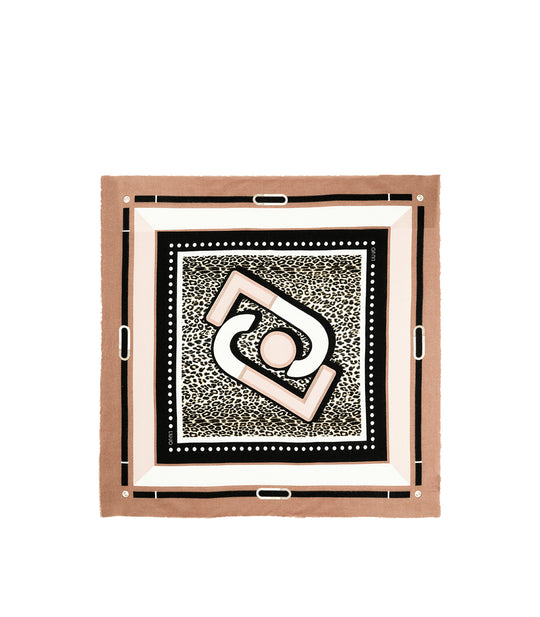 Foulard 120x120 - Toasted Coconut