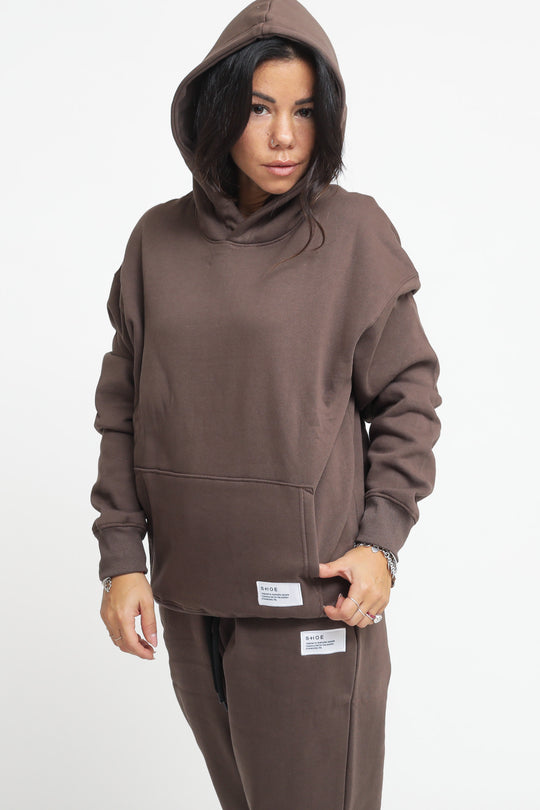 Hooded Sweatshirt - Chocolate