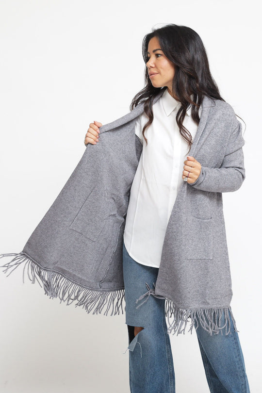 Cardigan - Grigio Melange