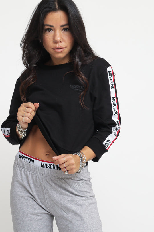 Felpa Cropped - Black