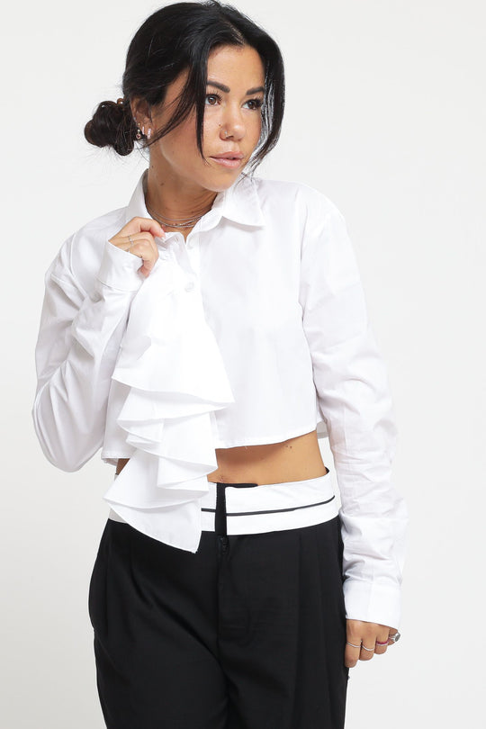 Camicia Cropped - Bianco