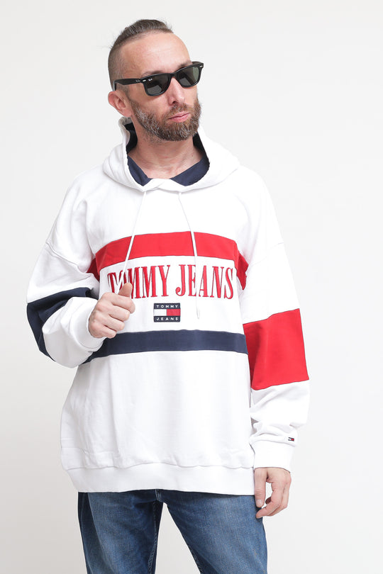 Tjm Skater Archive Block Hoodie - White