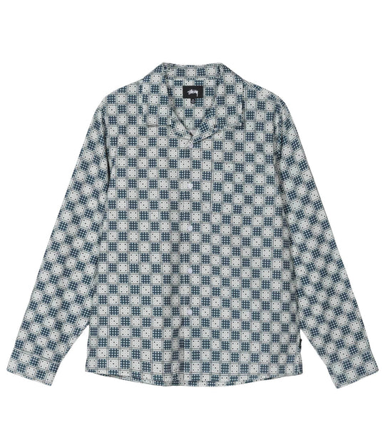 Dice Checker Shirt - Indigo