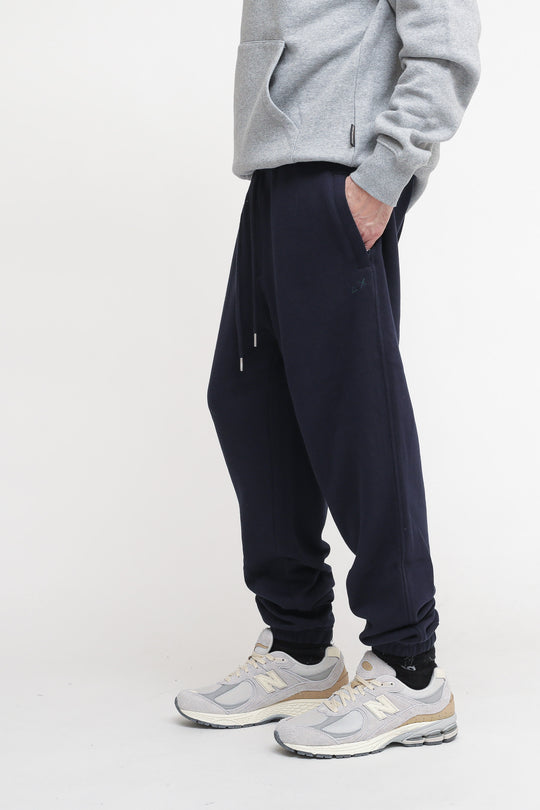 Pant. Long Cotton Fleece - Navy Blue