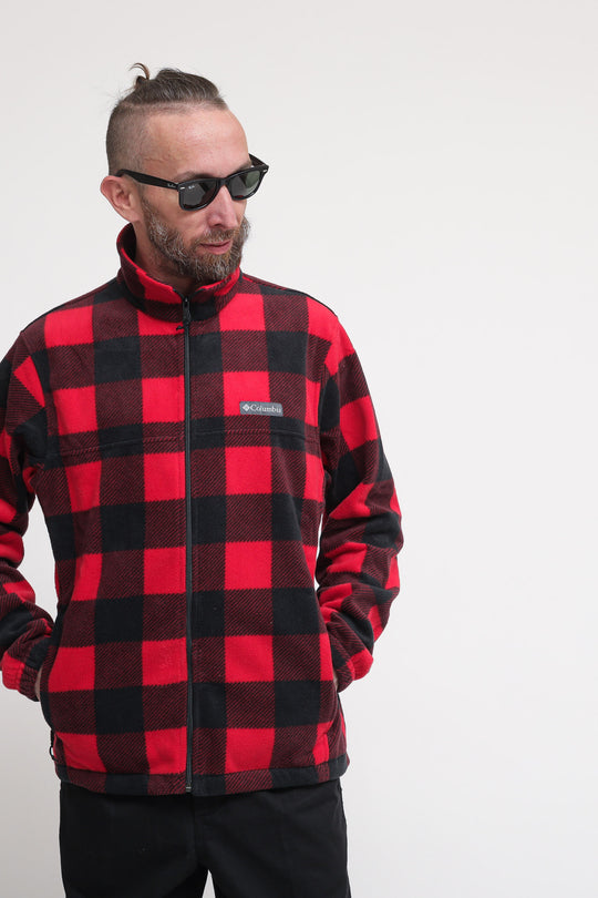 Steens Mountain Printed Jacket - Check Rosso Nero