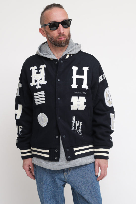 20 Year Classic H Varsity Jacket - Navy