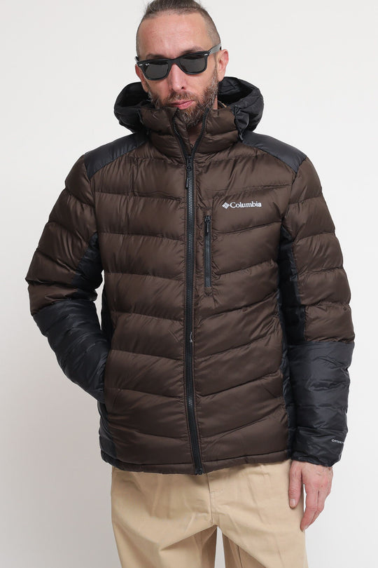 Labyrinth Loop Hooded Jacket - Marrone Nero