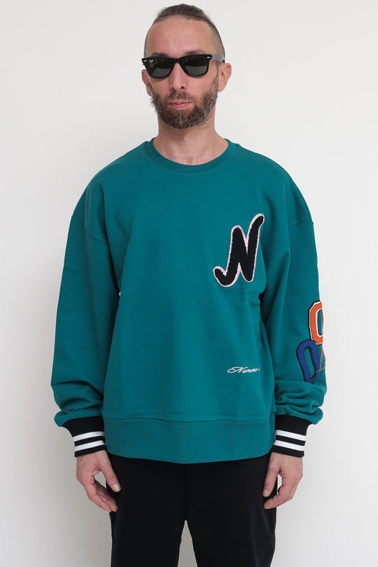 Sweatshirt Crewneck Varsity - Green