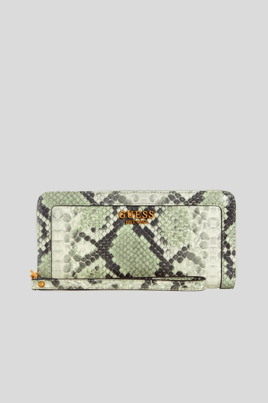 Abey Slg Large Zip Around - Sage Phyton