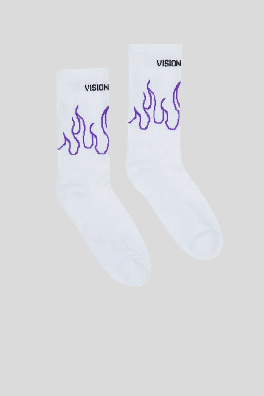 Calzini Fiamme - White