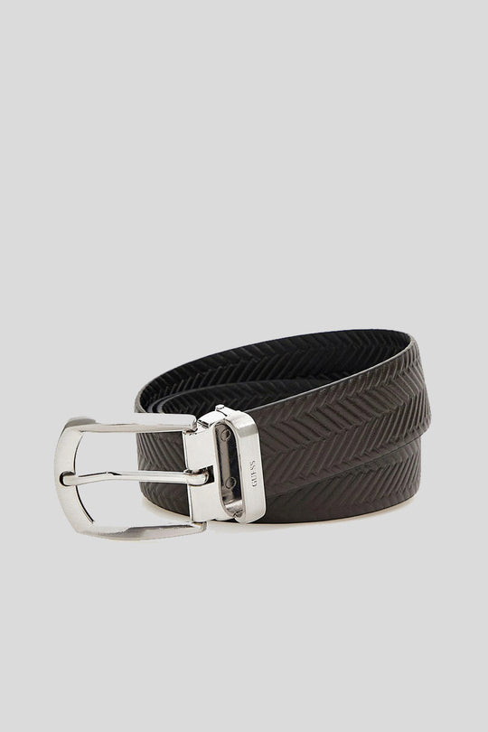 Reversible & Adjustable Belt - Black Brown