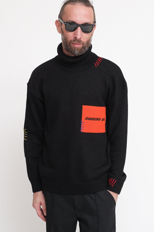 Logo Mix Knit - Black