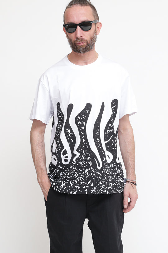 Octopus Stamp Tee - White