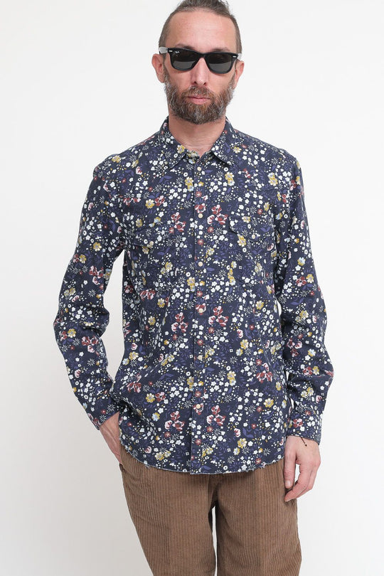 Camicia Fiori Fustagno - Colore Unico