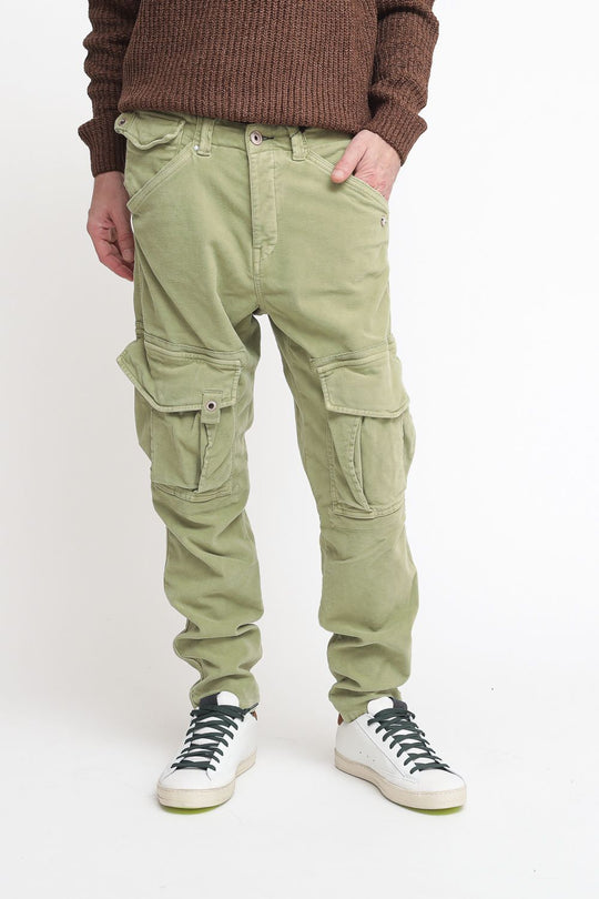 Pantalone Tascone Fustagno - Verde