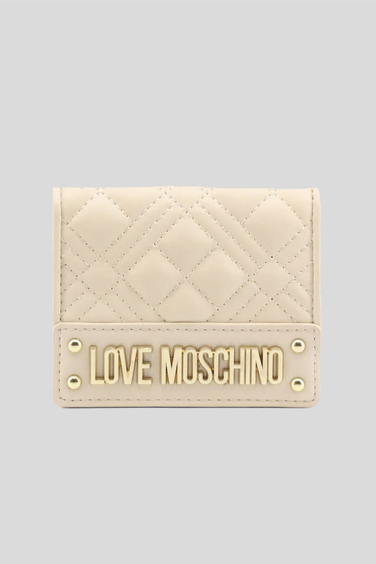 Portafogli Quilted Nappa Pu - Avorio