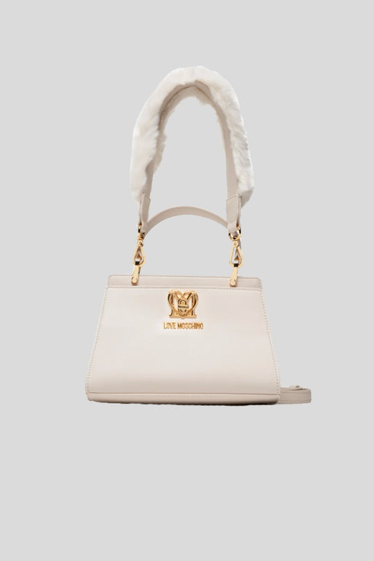 Borsa Turn Lock Pu - Off White