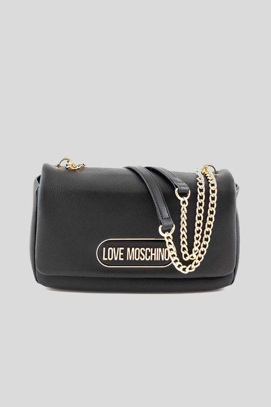 Borsa Rectangular Plaque Pu - Nero