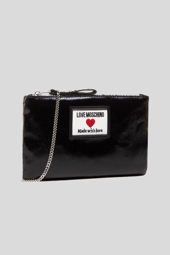 Borsa Canvas + Pu - Nero