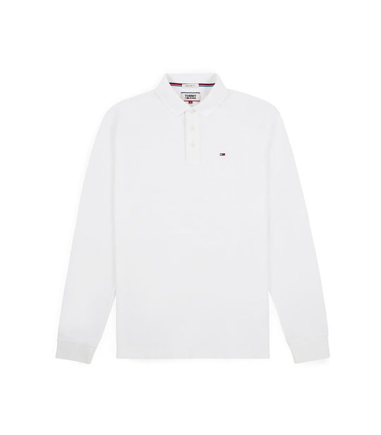 Tjm Essential Longsleeve Polo - Classic White