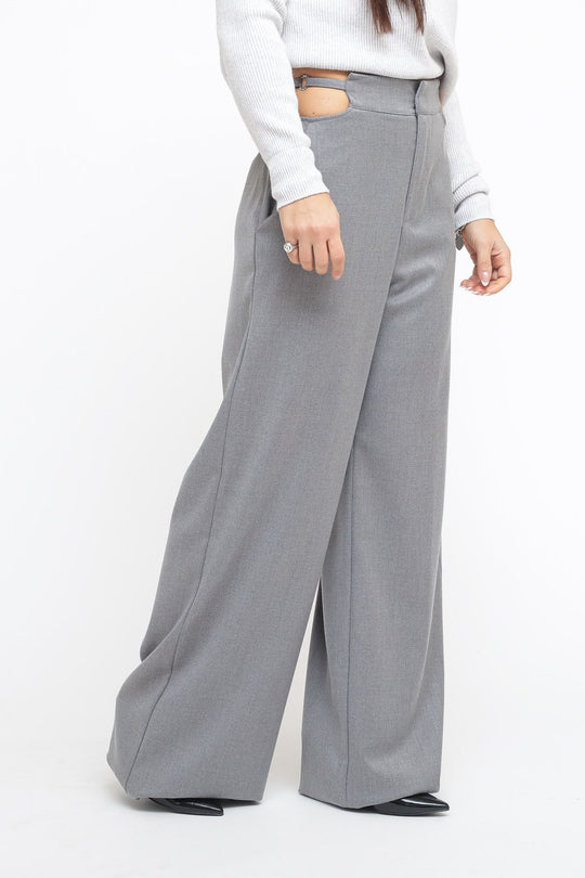 Pantalone Cut Out - Grigio