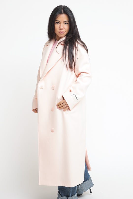 Cappotto Doppio Petto - Rosa Nude