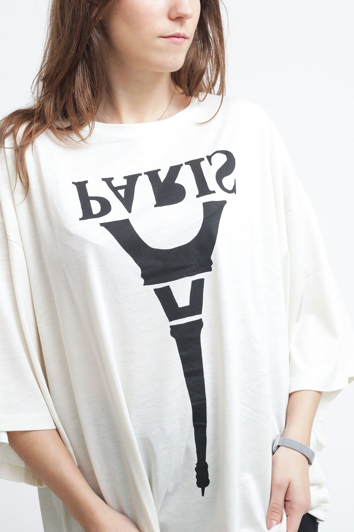 Paris Vega Tencel Tee - Ecru — 1