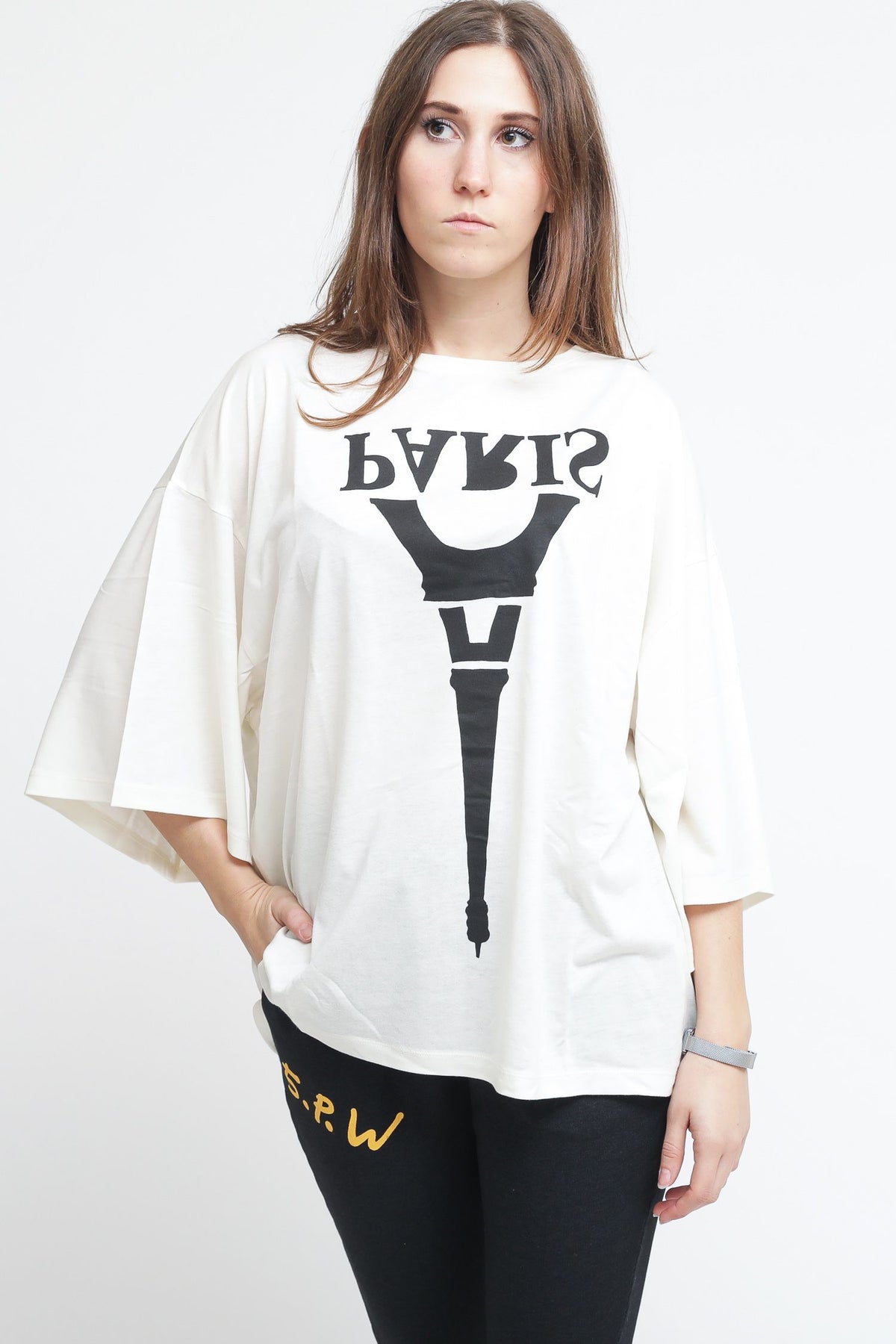 Paris Vega Tencel Tee - Ecru — 2