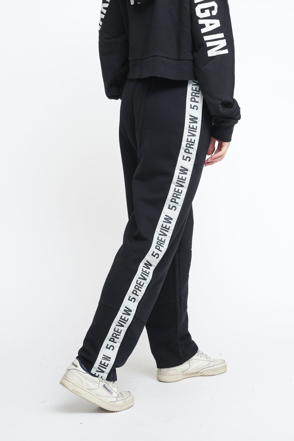 Vivien Stripe Pant - Coal — 5
