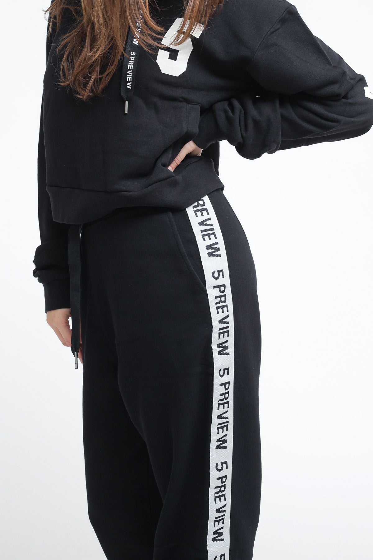 Vivien Stripe Pant - Coal — 4