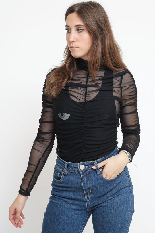 Top Increspature - Nero