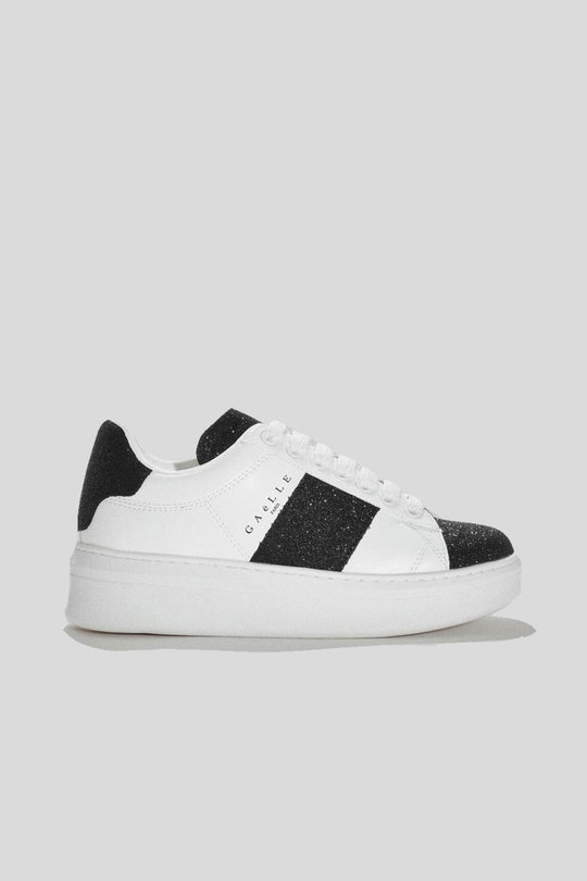 Sneakers Addict In Ecopelle E Glitter - Nero