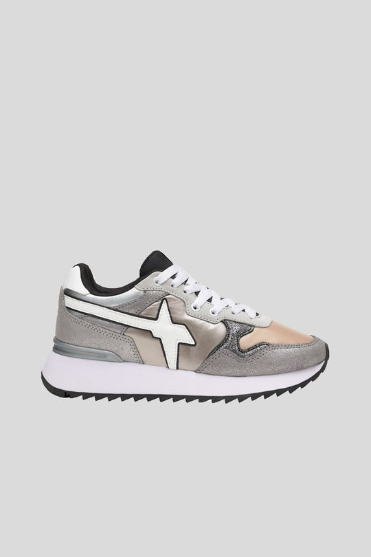 Yak-W Suede Glitter Metal - Anthracite White