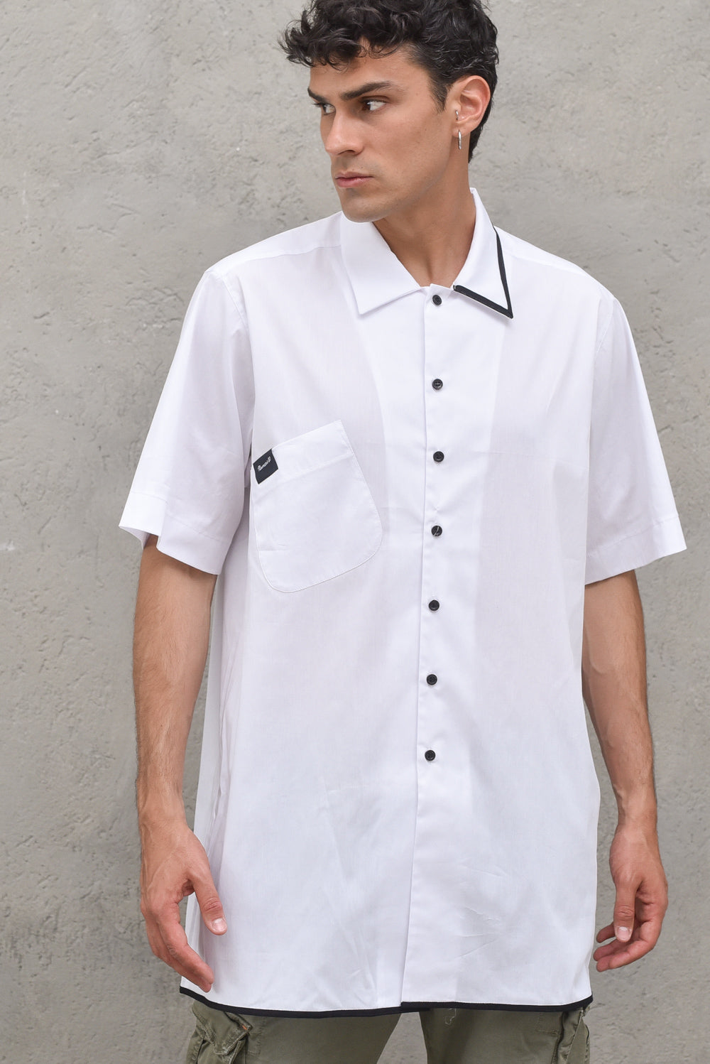 Over Pop Shirt - White — 1