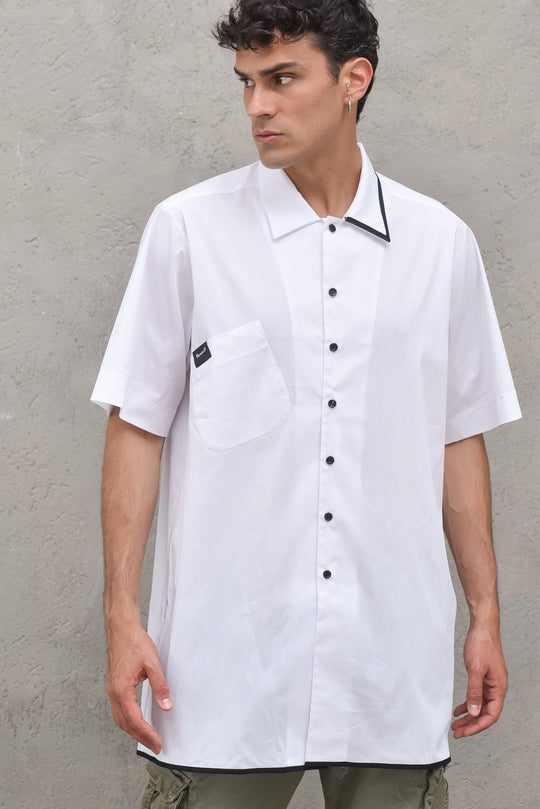 Over Pop Shirt - White