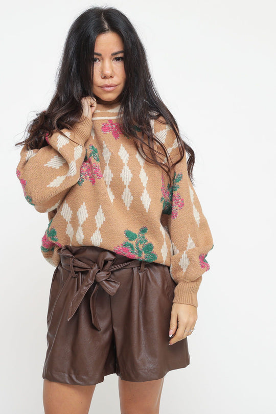 Maglia Rombi - Cammello