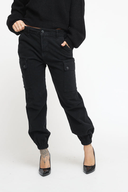 Pantalone Velluto Tasconi - Nero