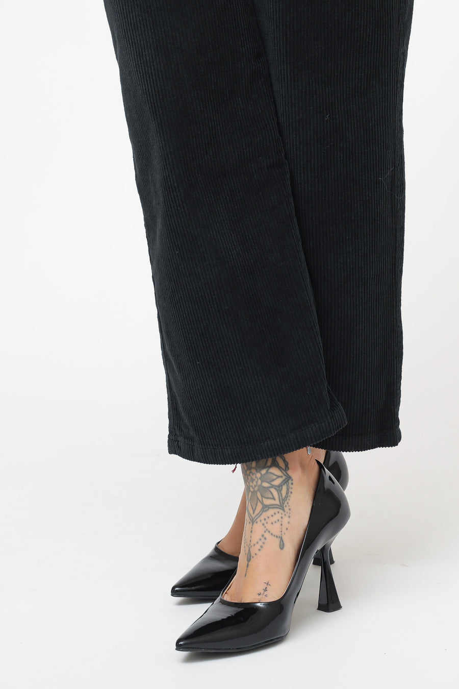 Pantalone Cropped Velluto - Nero — 2