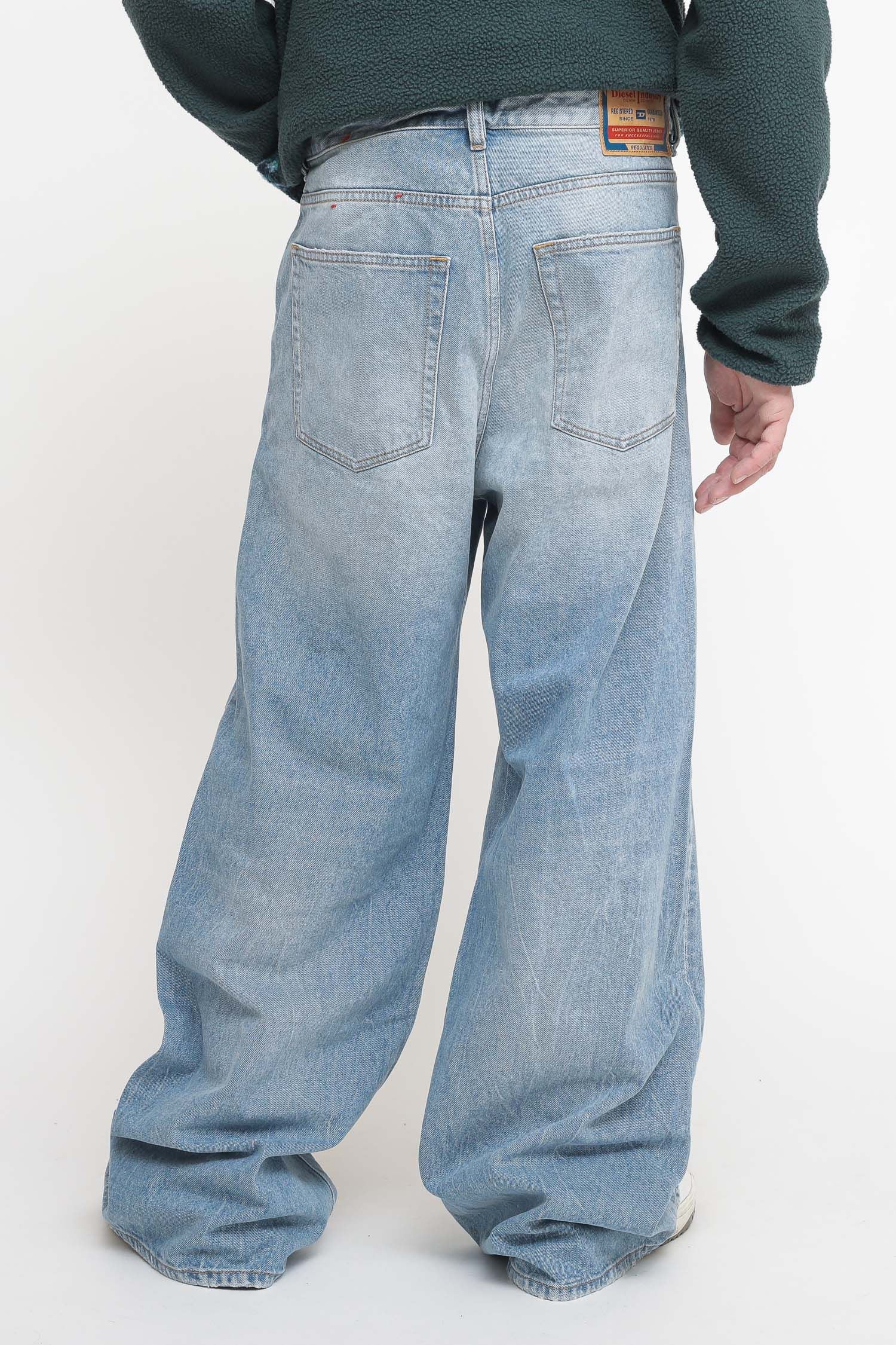 Diesel D-rise 09e25 Pantaloni Azzurro Uomo