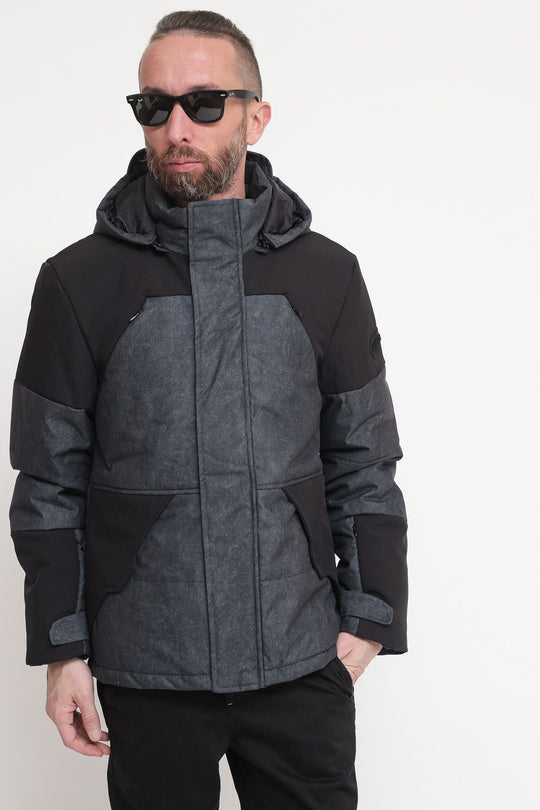 Piumino Bicolor - Nero